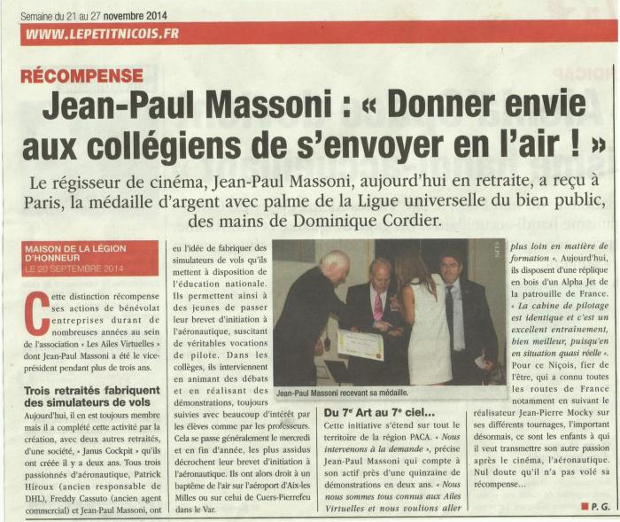 article Jean Paul MASSONI